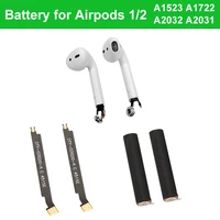 replacement battery for airpods 1st 2nd a1604 a1523 a1722 a2032 a2031 air pods 1 air pods 2 replaceable batteria for airpods