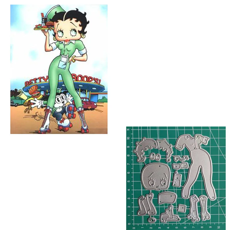 2021 Новая девушка Трафаретный вырубной штамп для Скрапбукинг фотоальбом тиснение