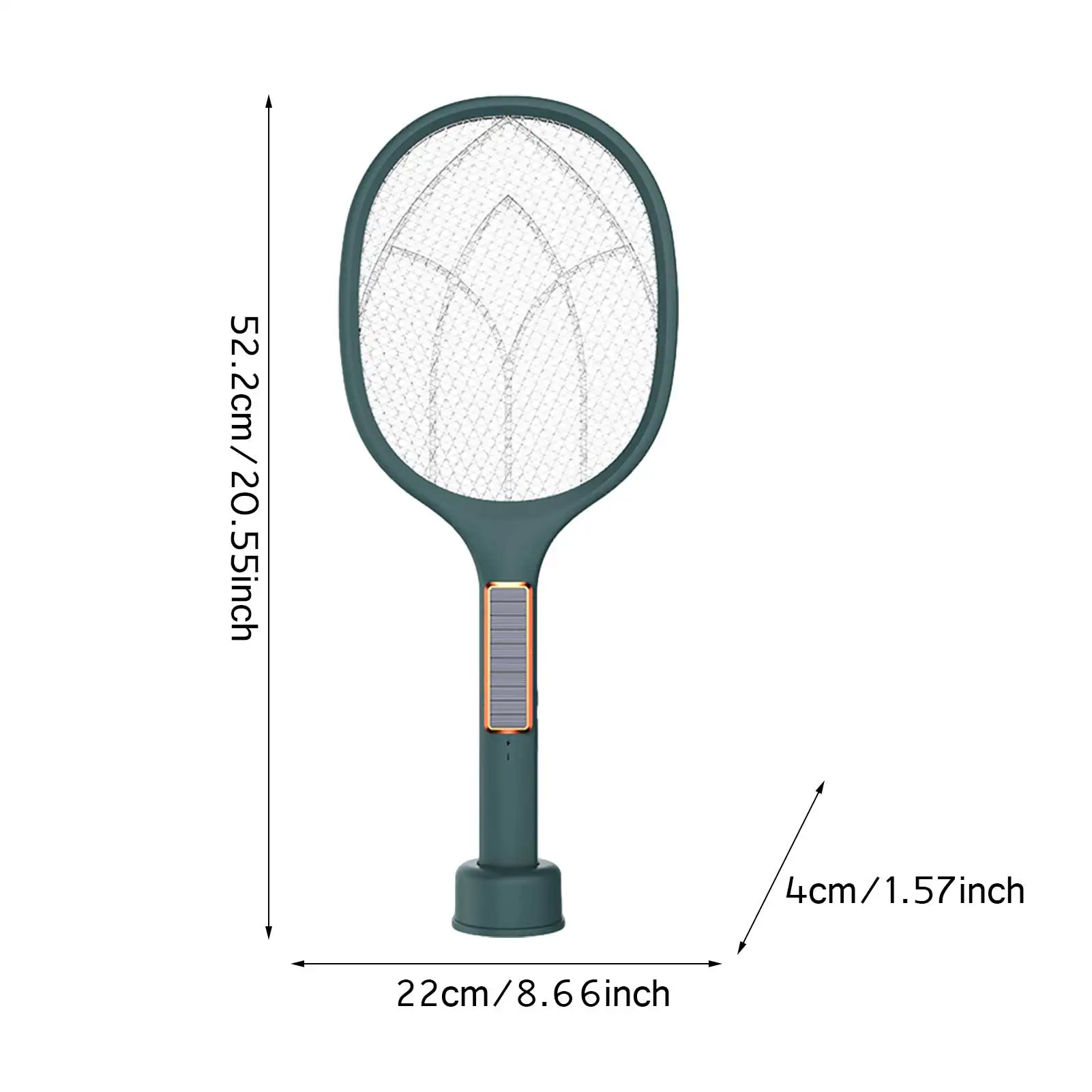 

3 Colors Electric Mosquito Swatter Hand Held Bug Zapper Insect Fly Swatter Racket Rechargeable Solar Portable Mosquitos Killer