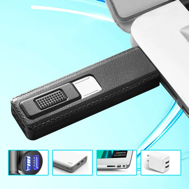 Креативные перезаряжаемые мини портативные электрические зажигалки USB