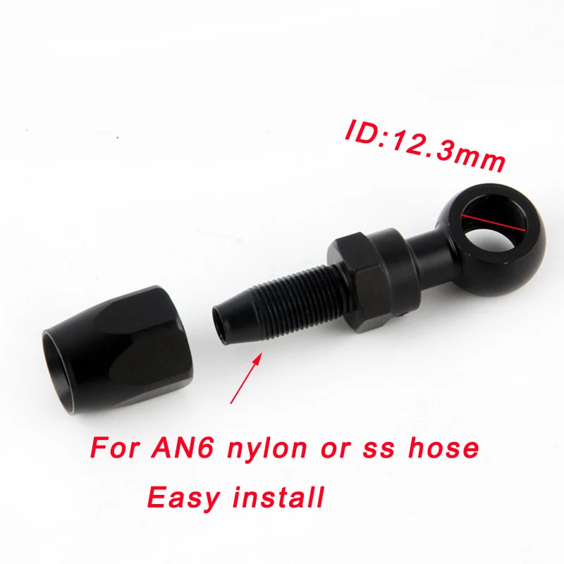 Автомобильный мотоцикл гидравлическая нержавеющая сталь нейлон AN6 шланг фитинг