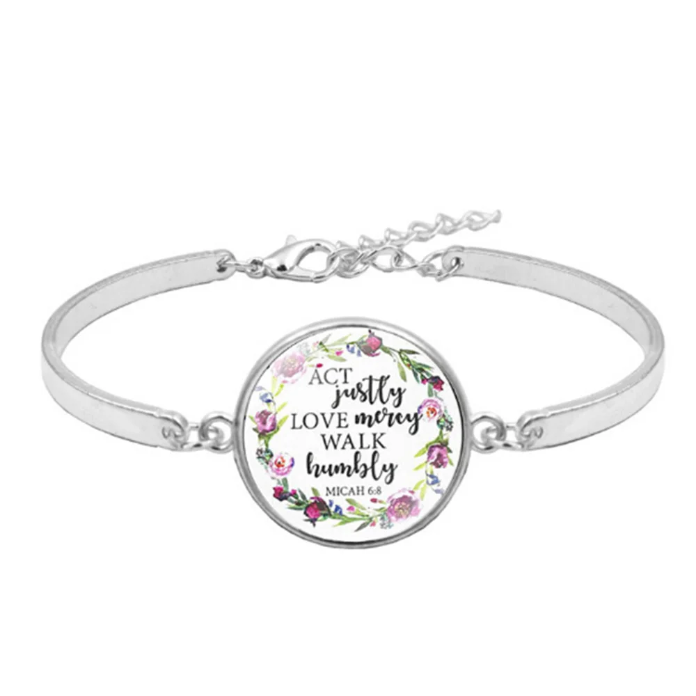 1 шт. Модные женские браслеты с текстами и сюжетами из Библии изображением Иисуса