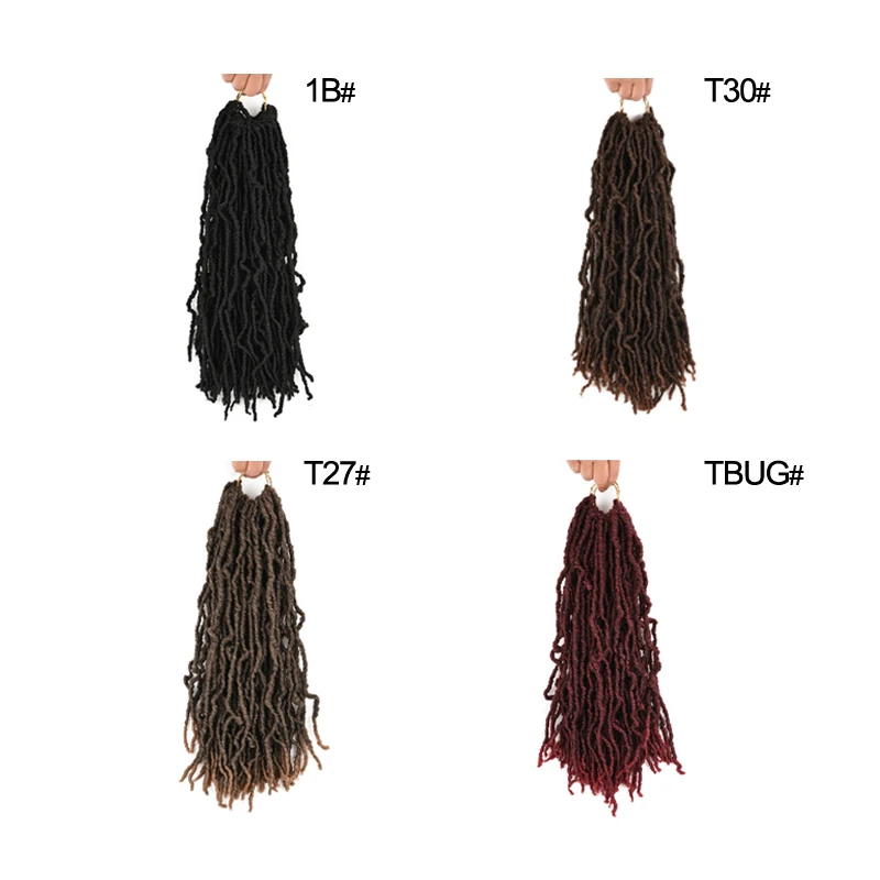 Модные Nu Locs Dreadlock волосы кроше для наращивания вязанные крючком оплетки