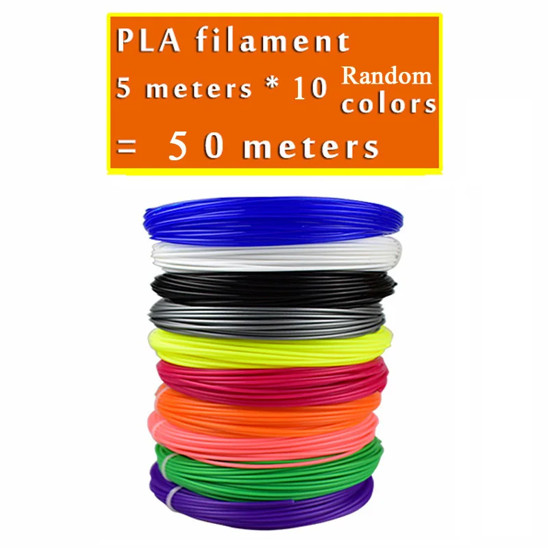 PLA filament Горячая 3D Ручка для рисования игрушки для рисования детские развивающие игрушки 3D Ручка светодиодный экран DIY 3D ручка для печати для дизайнерских детей ручка для рисования подарки - Цвет: PLA filament