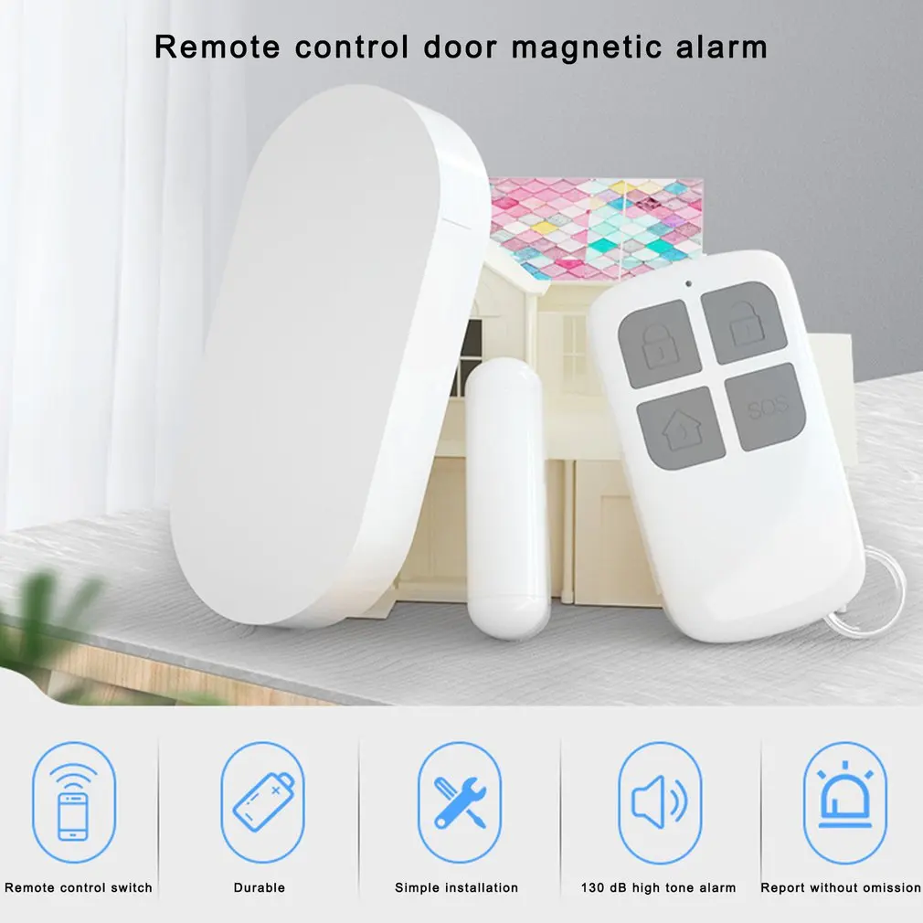 

Door Window Entry alarm 433mhz Wireless Remote Control Door Sensor Alarm Host Burglar Security Alarm System Home Protection Kit