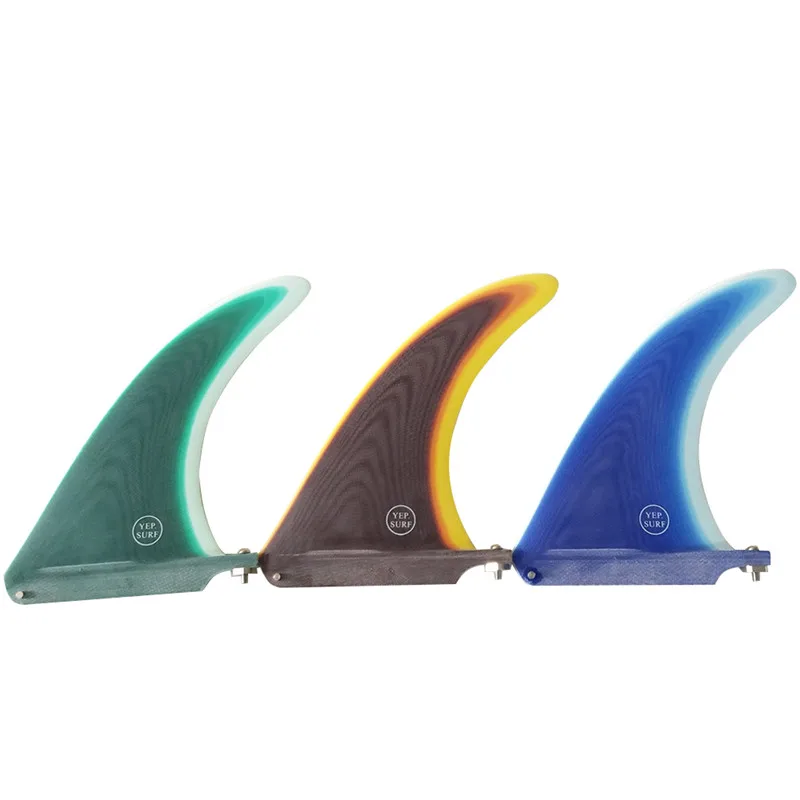 Surf surfboard fin center single box fin longboard 7/8/9/11 inch sup accessories performance noserider style