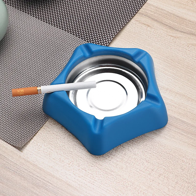 Креативная модная пепельница из нержавеющей стали Интернет кафе бар большая