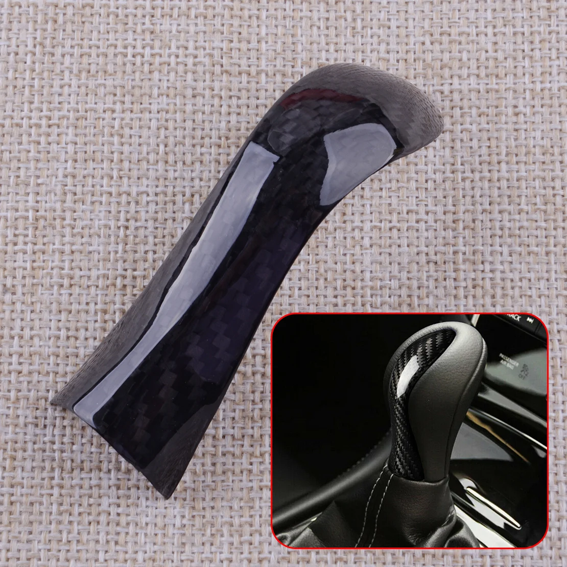 

Автомобильная черная ручка переключения передач из углеродного волокна, накладка на голову, Накладка для Infiniti Q50 Q60 2014 2015 2016 2017 2018 2019 2020