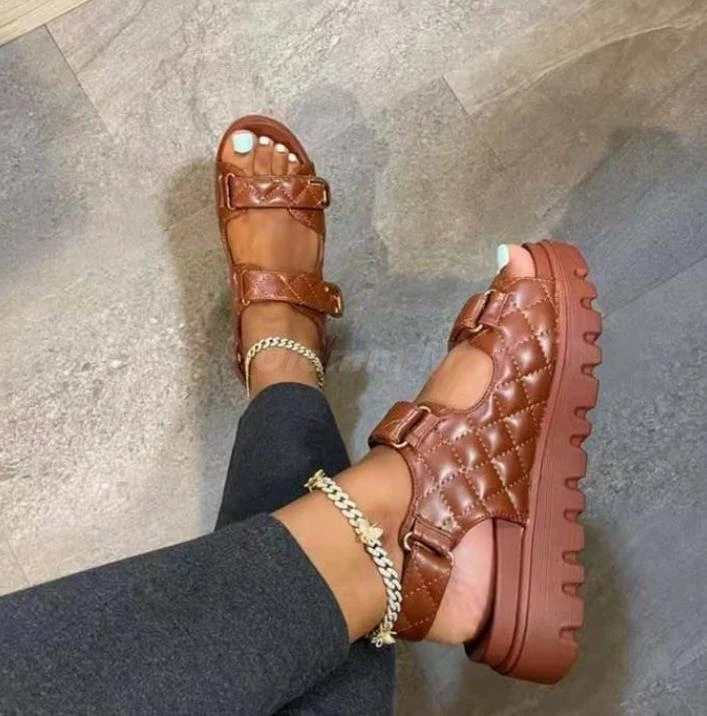 Женские пляжные шлепанцы для отдыха на открытом воздухе универсальные кожаные