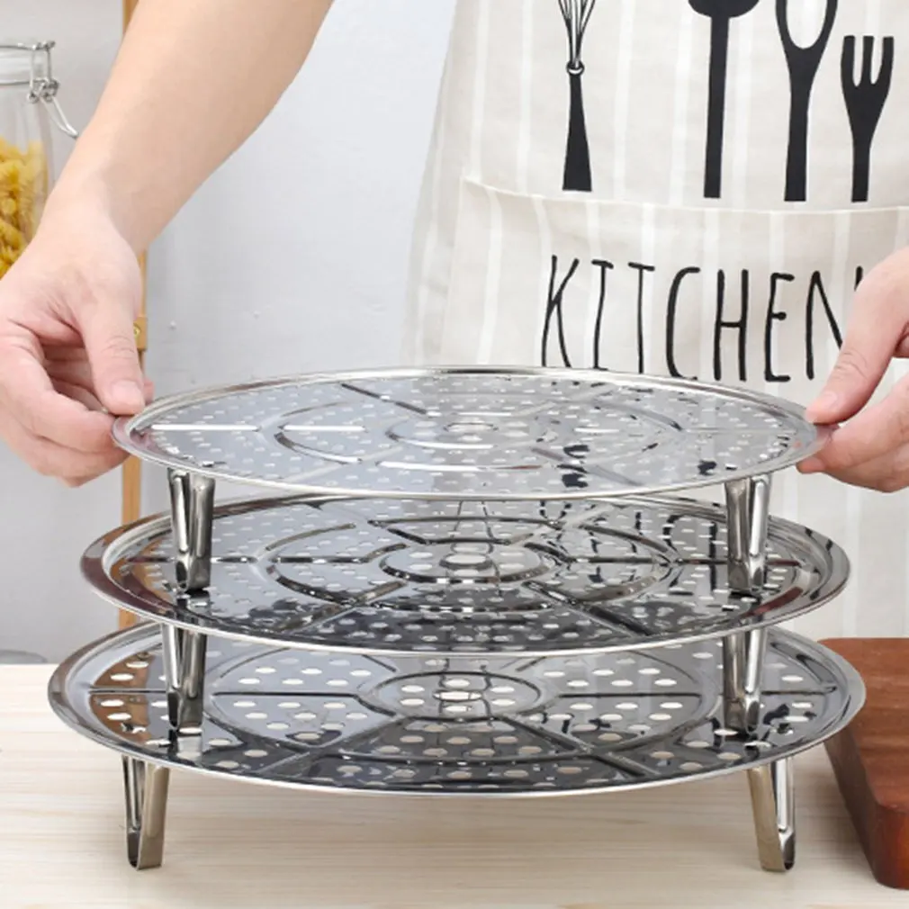 

2pcs Kitchen Cooking Tools Stainless Steel Triangular Steaming Rack 28cm Anti-corrosion And Anti-rust Steaming Sheet