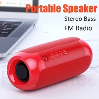 bicycle bluetooth speaker portable boombox loudspeakers fm radio wireless bass column music player mic for pc phone usb tf