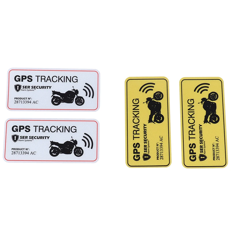 2 шт. Предупреждение этикетки GPS отслеживания сигнализация стикер Анти-кражи