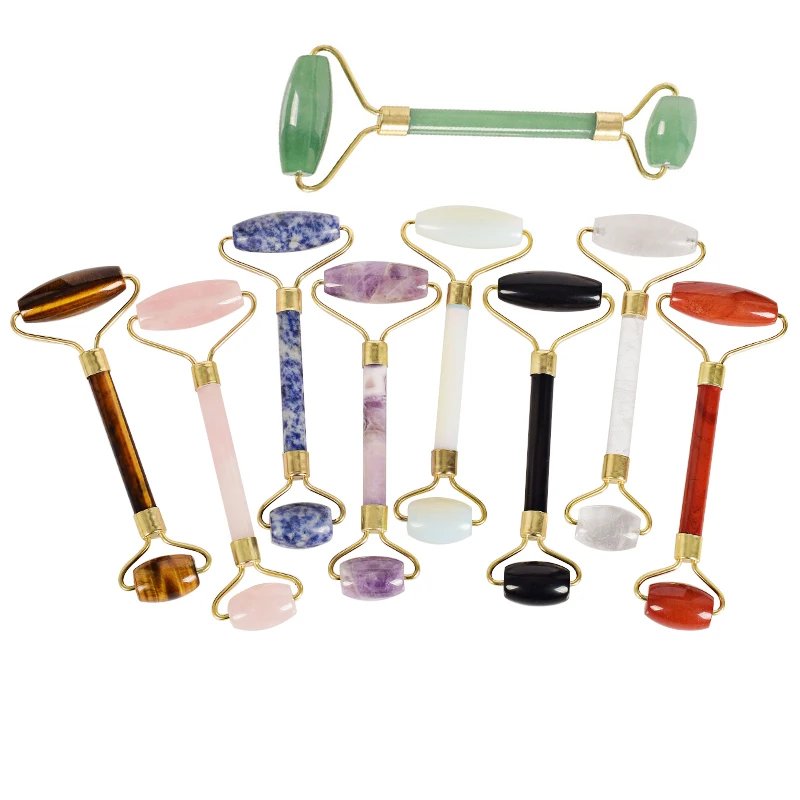 

Jade Stone Facial Massage Roller Practical Jade Face Anti Wrinkle Body Head Portable Beauty Health Care Tools