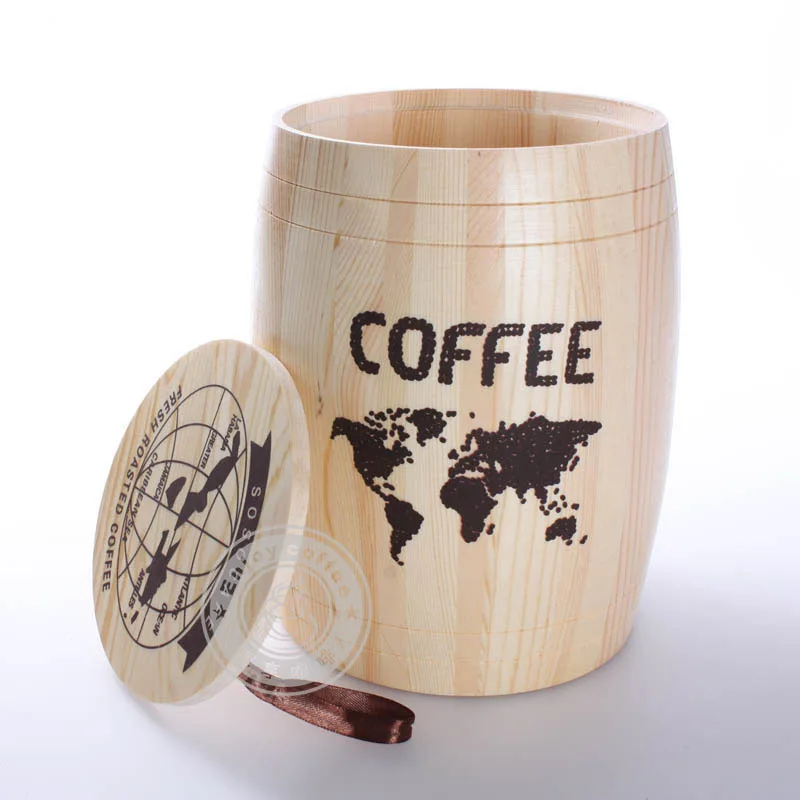 Кофе контейнер для хранения фасоли комоды баррель уплотнение бар с крышкой