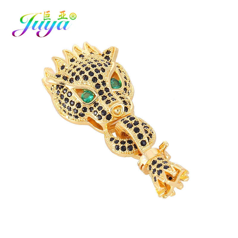 Gold Juya Ali Moda кубический цирконий декоративный Дракон крепеж разъемы для DIY натуральный камень барокко Жемчуг Ювелирные изделия с кистями изготовления - Цвет: Gold