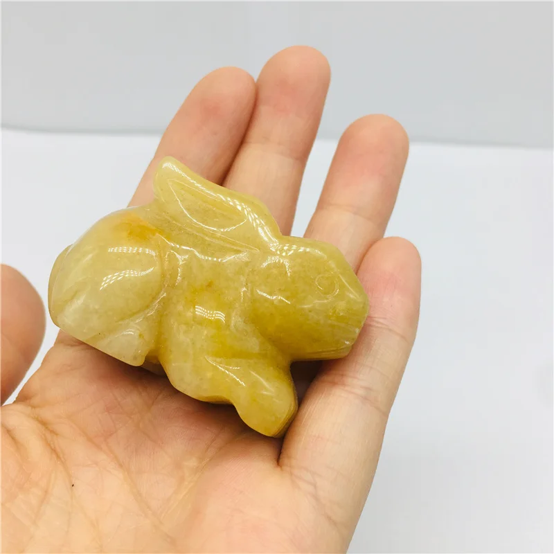 Кварцевый кролик из натурального кристалла | Дом и сад