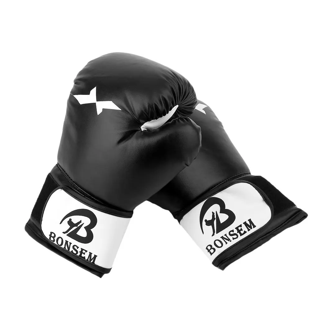 

1 Pair Training Boxing Gloves New Style Boxing Mitts Sanda Karate Sandbag Taekwondo Fighting Hand Protector Gloves