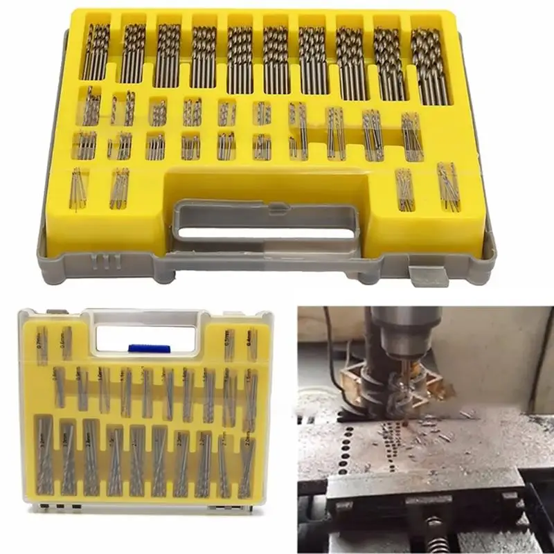 150 шт из высокопрочной стали микро насадка спирального сверла набор мини