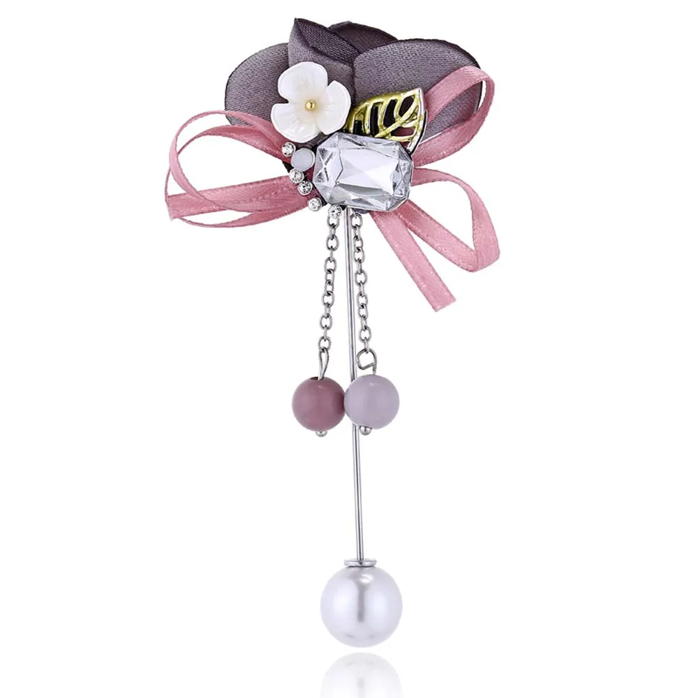 Изящное на ткань брошь застежке кулон в виде цветка броши для женщин имитация