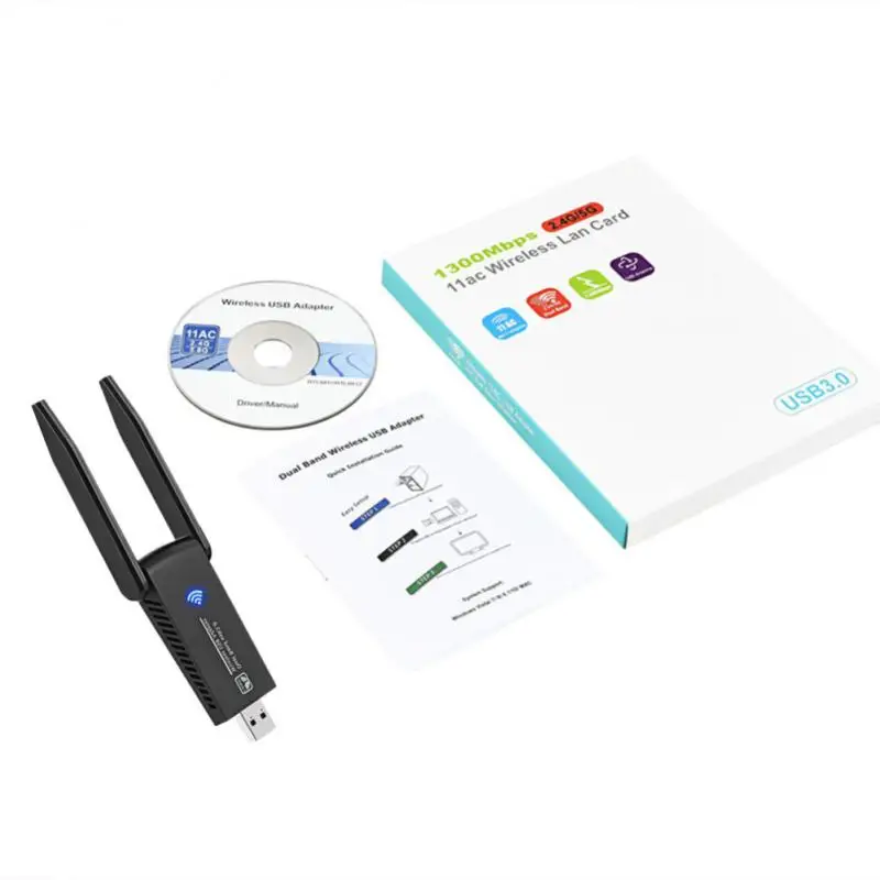 USB Wi-Fi адаптер 1200 Мбит/с 2 4 ГГц + 5 8 | Компьютеры и офис