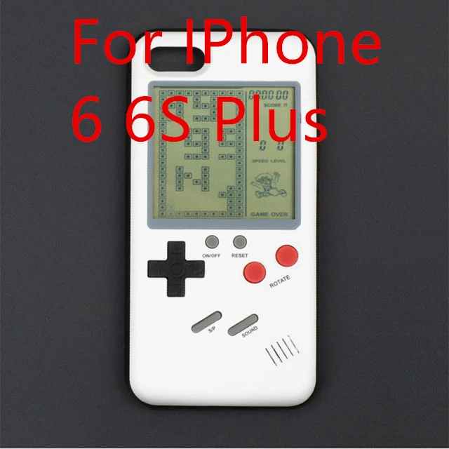 Ретро Tetris Gameboy корпус для игрового контроллера чехол для iPhone X 8 7 6 6S Plus Мягкий ТПУ силиконовый чехол для мальчиков чехол Аксессуары - Цвет: white for 6 6S Plus