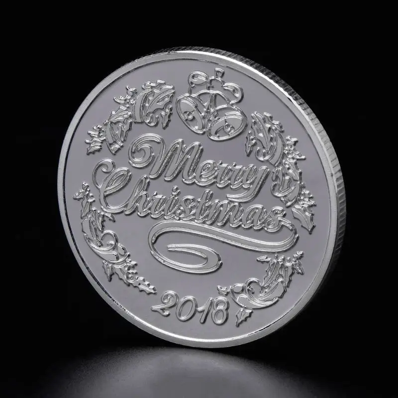 2018 памятная монета с Рождеством сувенир подарки художественная коллекция