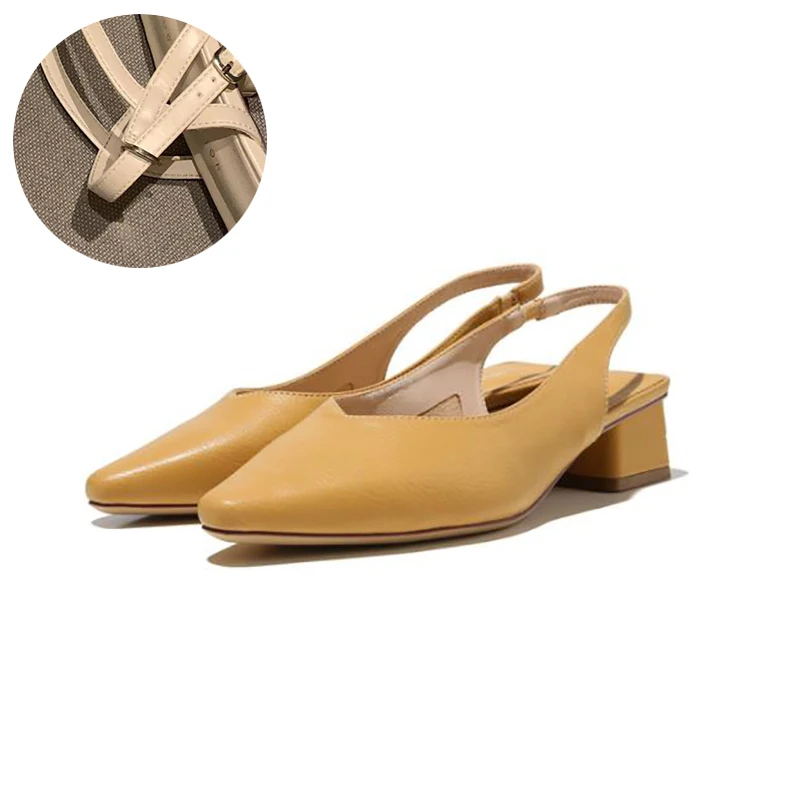 

JOJO SHOES Women's Trendy Sandals, Workplace Formal, Simple French Style Backspace With British Style Sandals