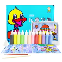 boys and girls sand painting set diy color sand art childrens toy kindergarten puzzle hand made sand painting montessori toys