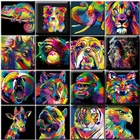 Diy Раскраска по номерам комплект для животных живопись маслом по номерам Раскраска по номерам на холсте раскраска картина ручной работы подарок для взрослых уникальный подарок домашний декор