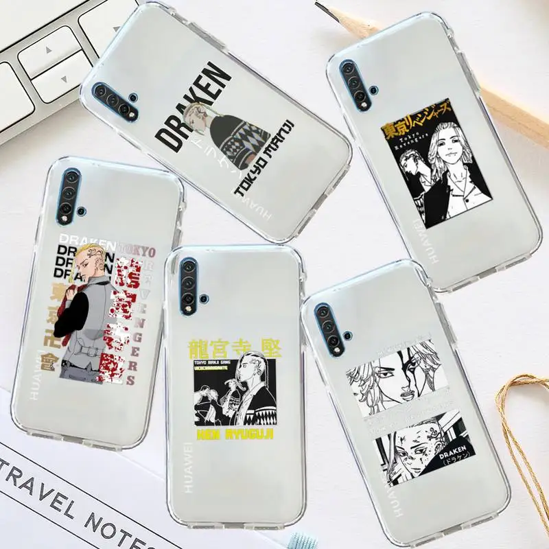 

Draken tokyo revengers anime Phone Case Transparent for Huawei honor P mate 40 20 30 10 50 i 9 x mate pro lite 8a