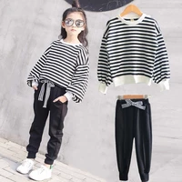 clothing set girls clothes striped kids t shirts pants autumn kids tracksuit for girls clothing sets sport suit 5 6 8 10 12 year