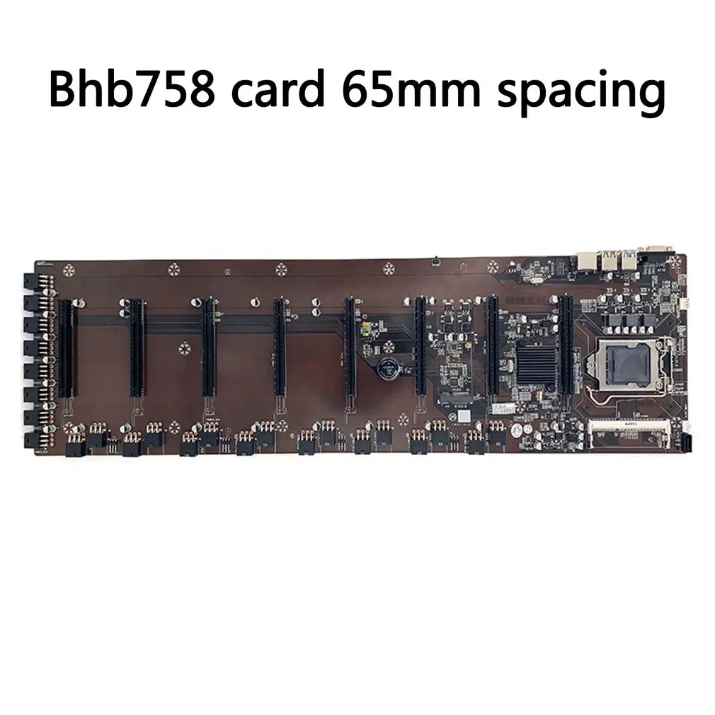 

New ETH-B75 Mining Machine Board Straight Plug 8-card BTC Mining Board Low Power Consumption Eight-card Multi-graphics Slot
