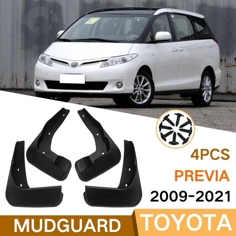 

Set Molded For Toyota Previa 2009-2021 Mud Flaps Mudflaps Splash Guards Front Rear Mud Flap Mudguards Fender Car Accessories