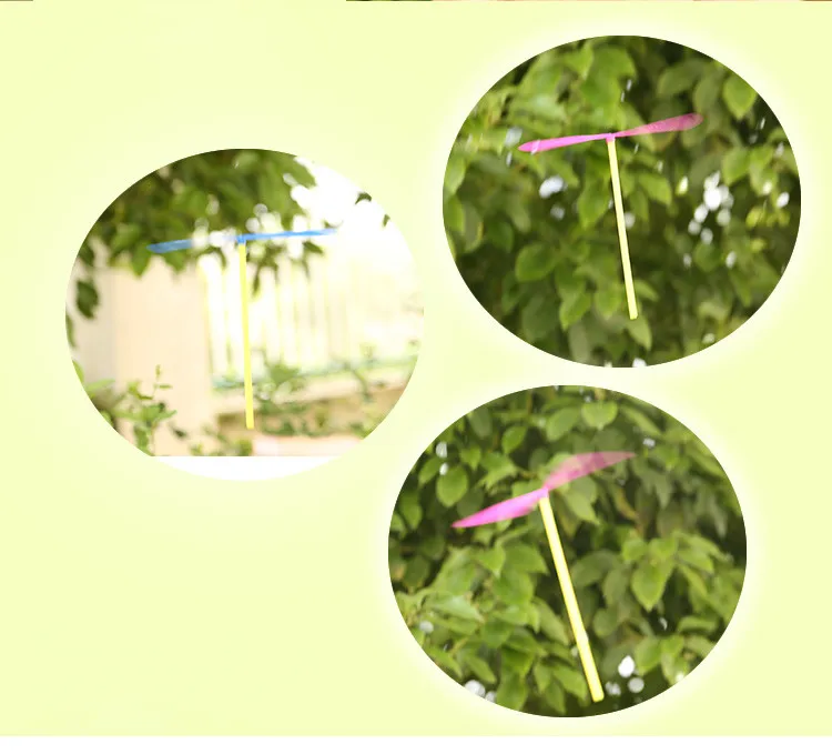 

10pcs Novelty Plastic Bamboo Dragonfly Propeller Baby Kids Outdoor Toy Tradition Classic Nostalgic Toys Flying Arrows ZLL