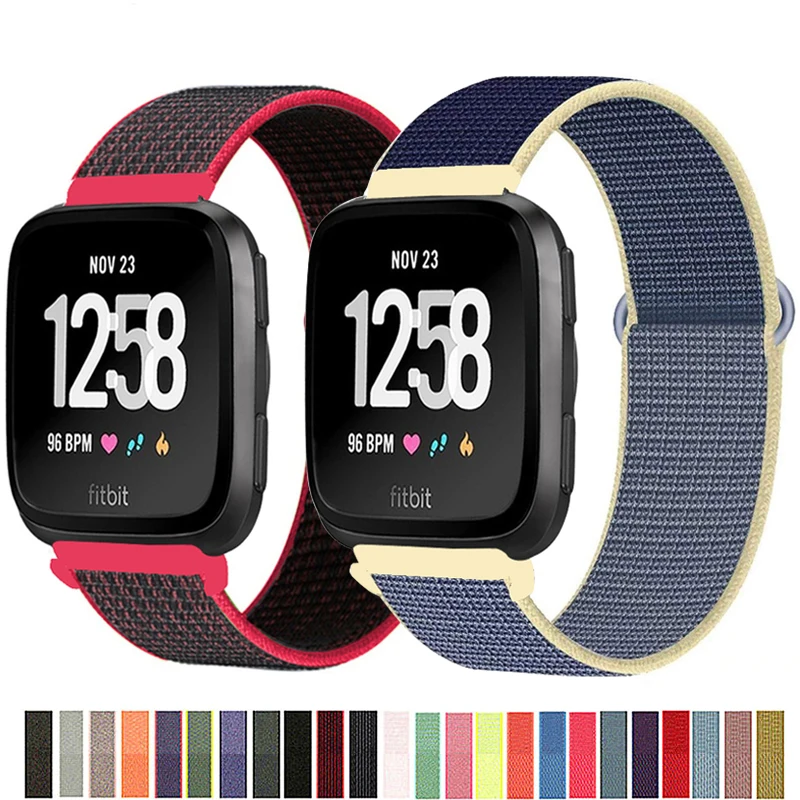 

Ремешок нейлоновый для Fitbit Versa/Lite/Versa2, сменный спортивный браслет для смарт-часов Fitbit Versa 2