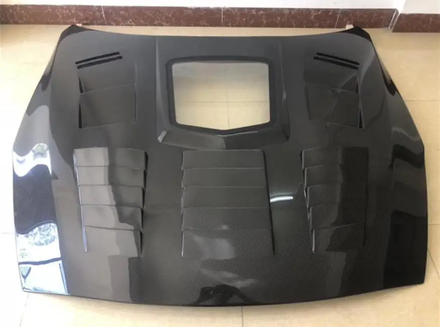 Углеродное волокно прозрачное стекло переднего бампера двигателя вентиляция в