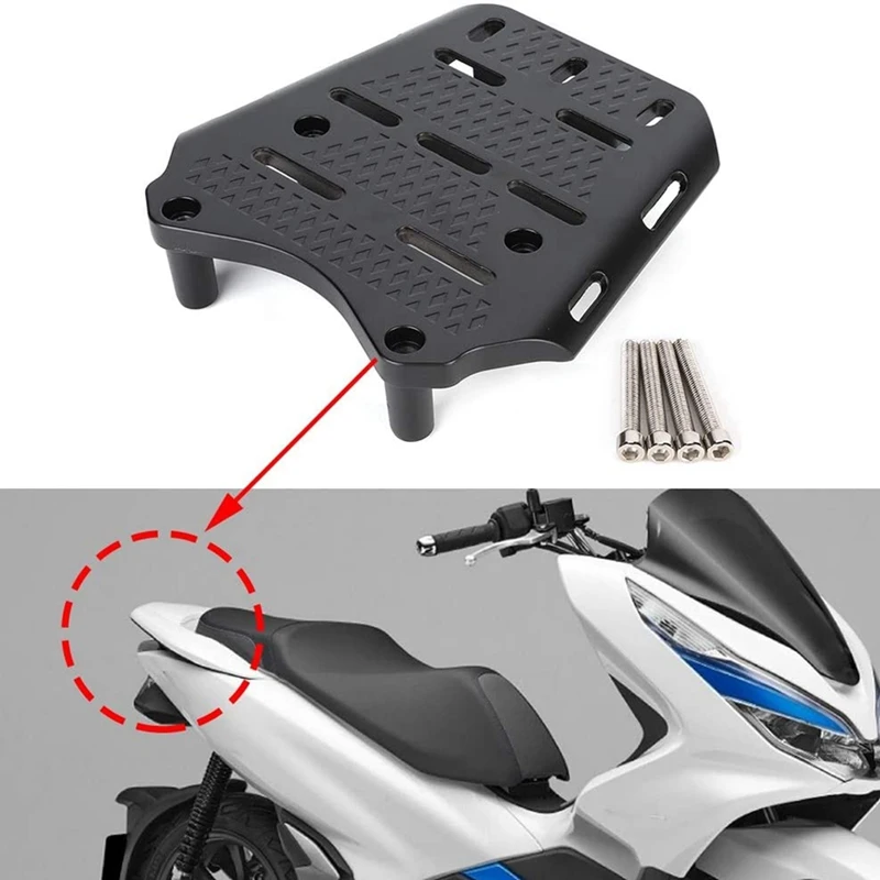 

Rear Rack of Motorcycle, Rear Rack of Trunk Rack, Aluminum Alloy Fixed Rack, for Honda Pcx150 PCX 125 2014-2019