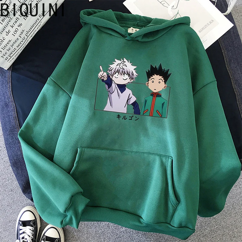 Худи Killua Свитшот унисекс в стиле ретро Женский свитшот с длинным рукавом и