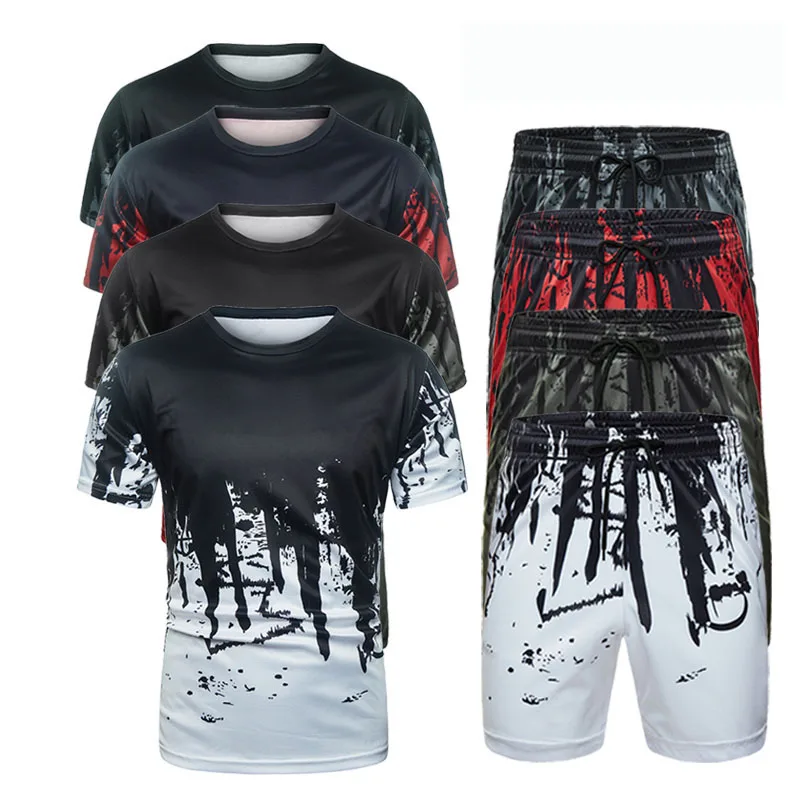 Спортивный костюм мужской 2020 мужские 3D одежда комплект спортивной одежды для