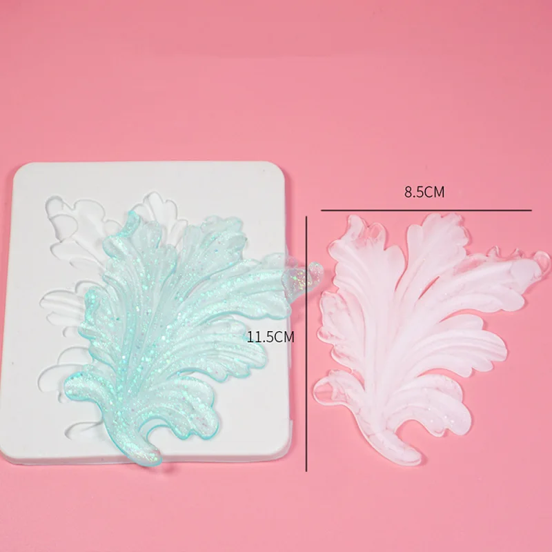 1 шт. силиконовая форма листья папоротника из эпоксидной смолы|Глиняные формы| |