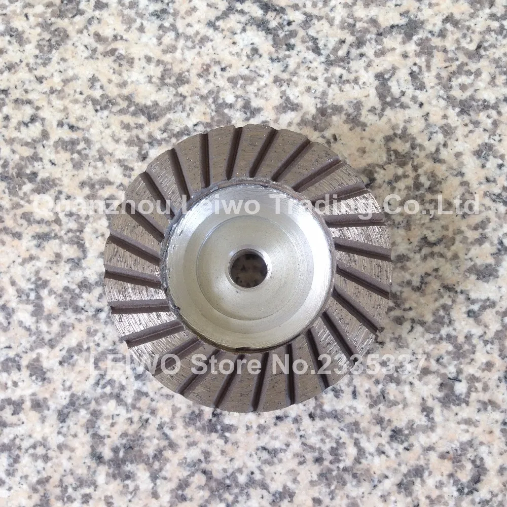 Алмазные чашки колеса 4 дюйма (100 мм) тихий сердечник турбо алюминиевые однорядные