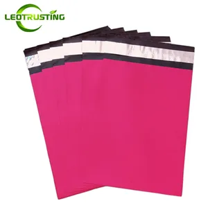 Плотная матовая, розового или красного цвета большие пакеты для экспресс-доставки самогерметизирующийся глубокий розовый пластиковый поли конверт, одежда в подарок; Пересылая мешки