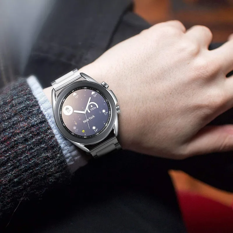 

Metal Band For Huawei Watch 3 GT 2 Pro Stainless Steel Bracelet Strap For Samsung Galaxy Watch 3 45mm 41mm Active 2 44mm 40mm
