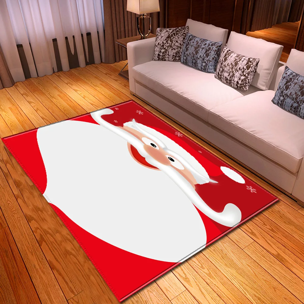 Рождество прочный домашний декор коврики 3D Санта Клаус кухня столовая камин