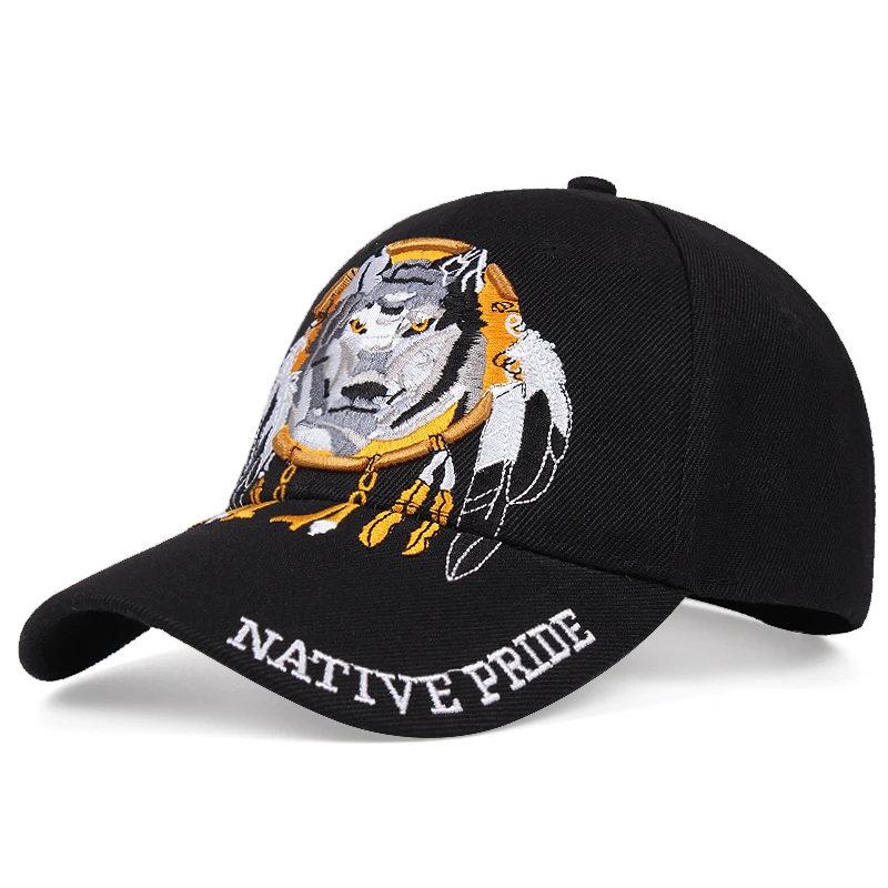 

High Quality Wolf Tactical Hat hip hop cap baseball cap for men golf cap outdoor dad hat snapback womens hat