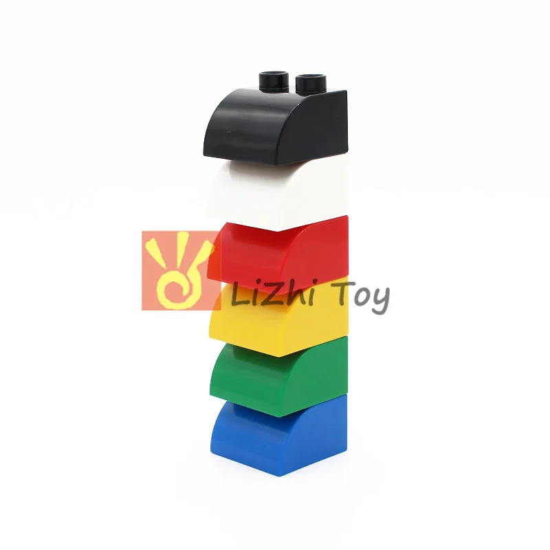 Большой строительный блок MOC сделай сам 2X2 с изогнутым верхом большой размер