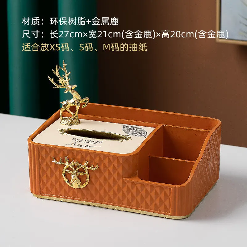 

Simple Luxury Tissue Boxes Living Room Coffee Table Tissue Box Multifunction Office Desk Servilletero Home Organization DF50ZJH