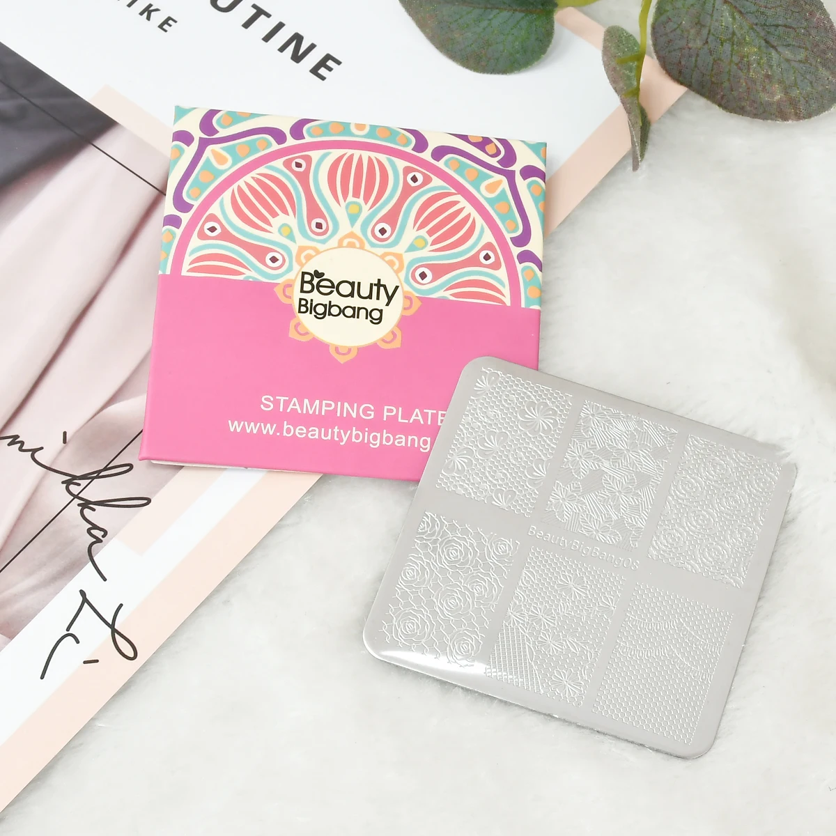 1 шт. BeautyBigBang пластины для штамповки ногтей стемпер скребок для лака для ногтей штамп пластик DIY Cording Art маникюрный шаблон инструменты для ногтей