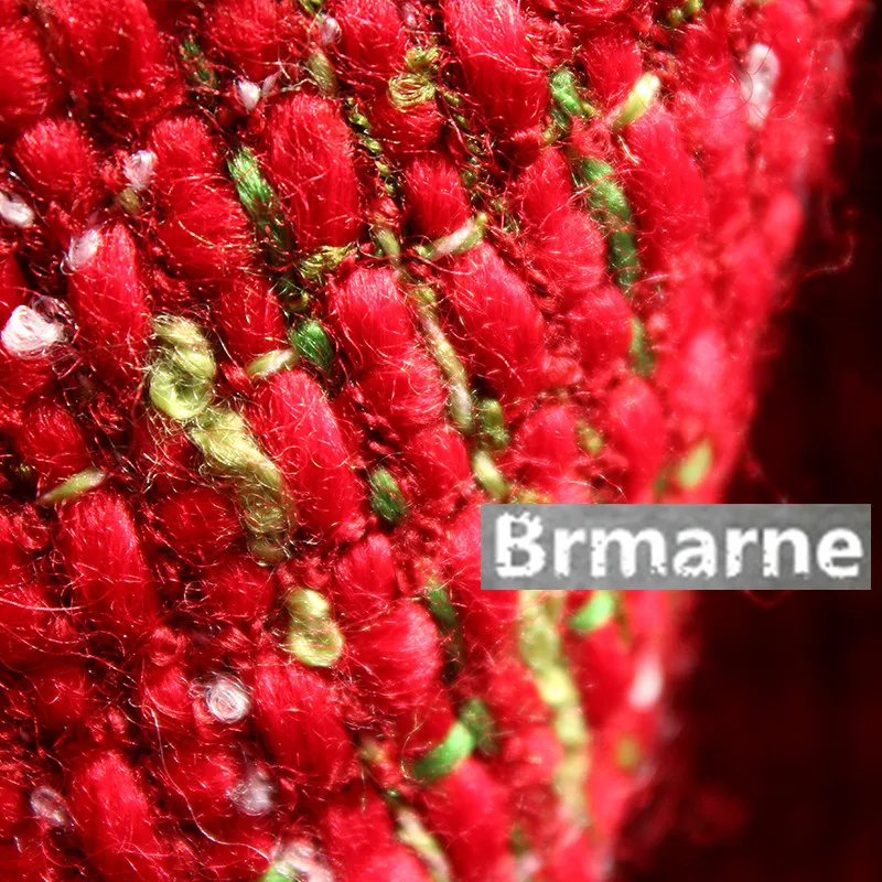 45 см * 140 см/шт. Осенне-зимнее толстое шерстяное пальто красная одежда