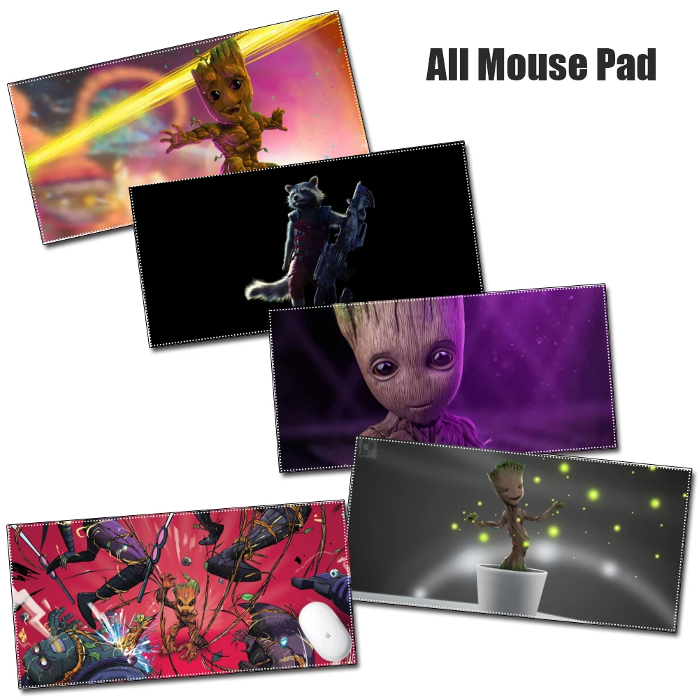 

Disney Super Large PC Mousepad Gamer Gaming Mouse Pads Guardians of the Galaxy Baby Groot